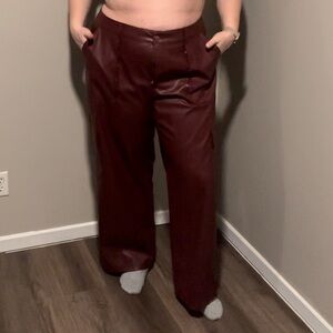 New Wide Leg, Cargo, Faux Leather Pants from Target!